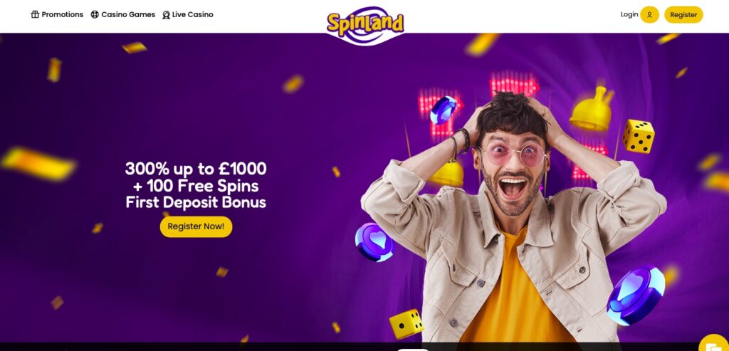 Spinland Casino Homepage