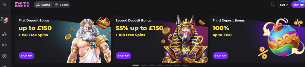 memo casino bonuses