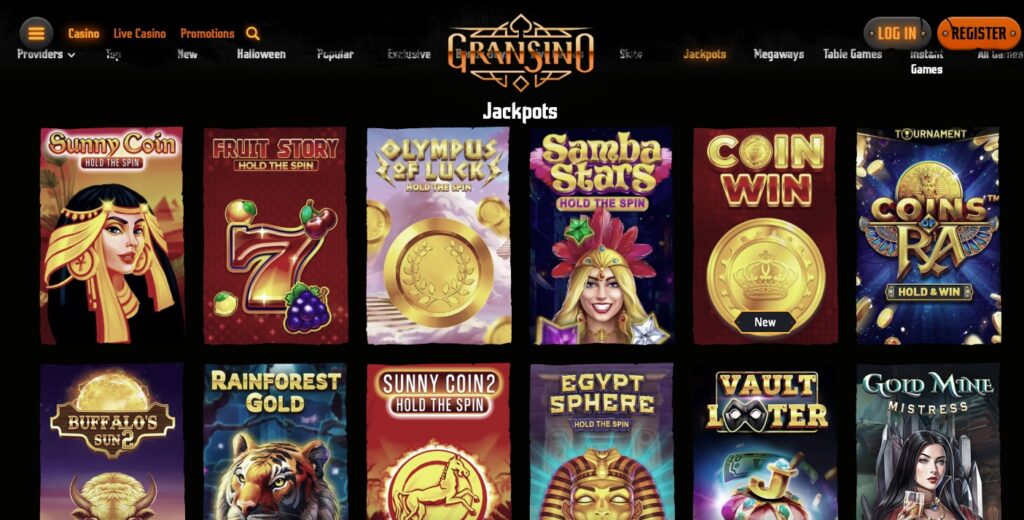 Progressive jackpot slot titles