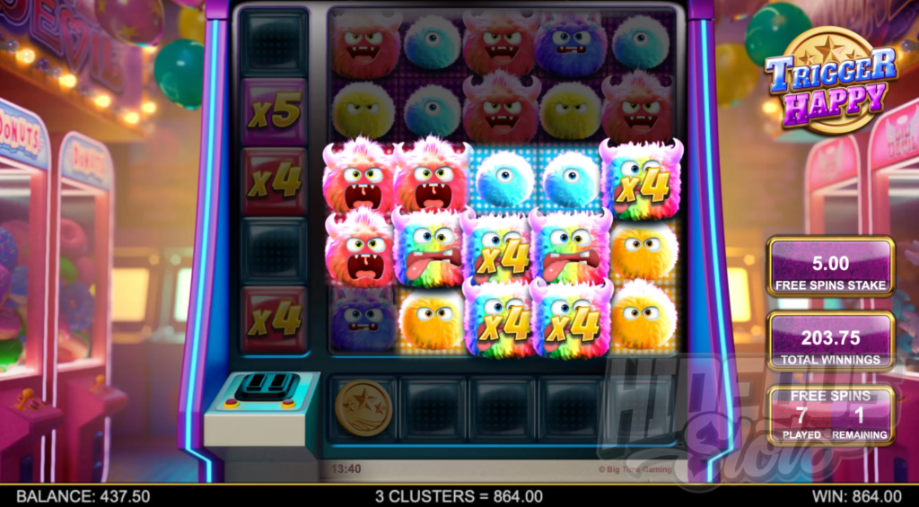 trigger happy slot game play