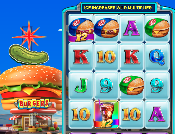 multiplier part of burgers slot game