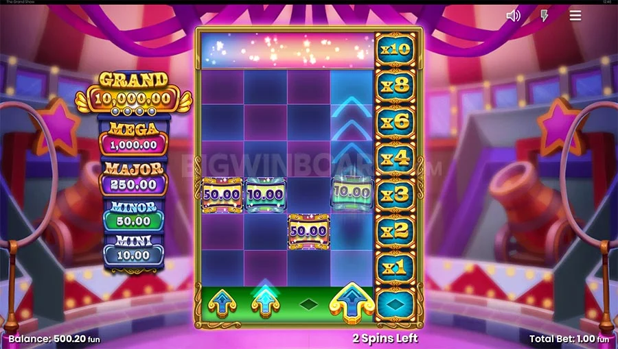 Th Grand Show Bonus Buy Slot Feature.