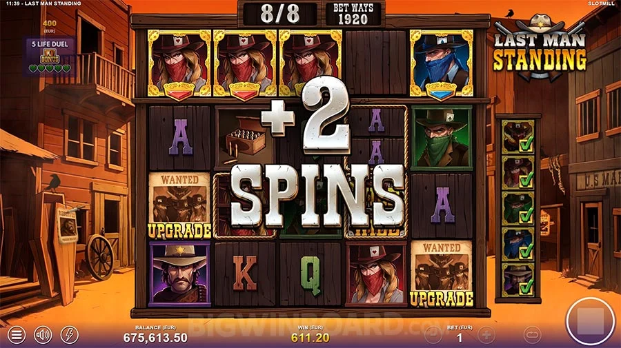 Last Man Standing Bonus Buy Slot gameplay.