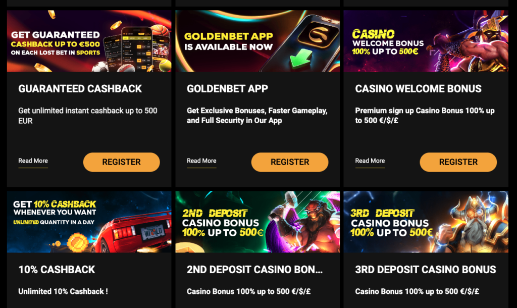 goldenbet casino promotions