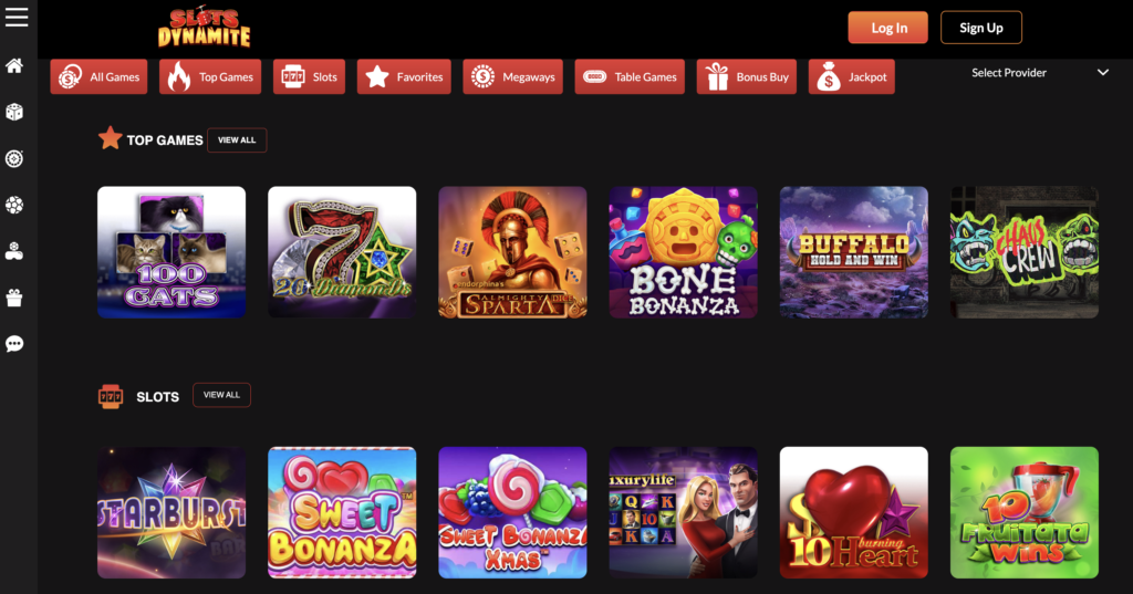 Popular Casino Titles At Slots Dynamite Casino.