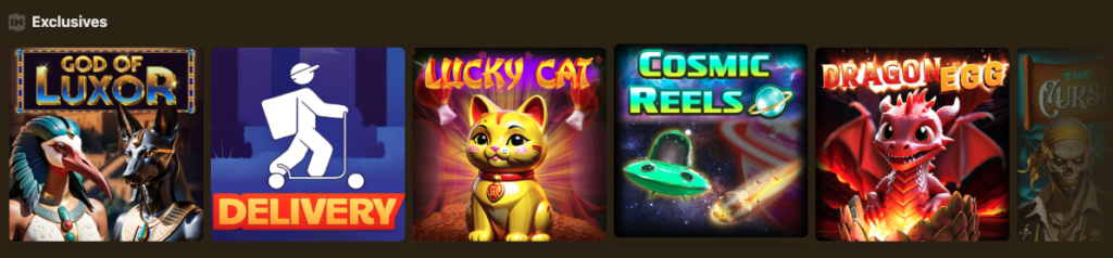 exclusive games at the casino