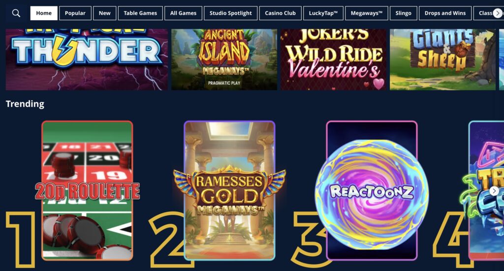 Star Sports Casino Games