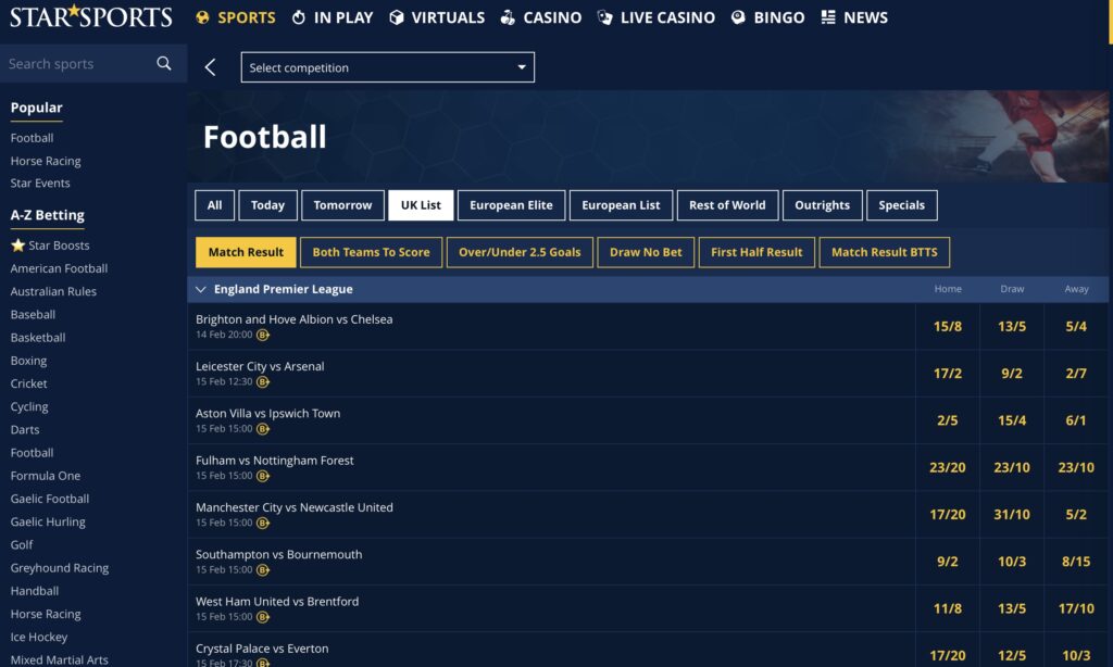 Star Sports Bet sportsbook