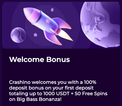 Crashino's Bonuses.