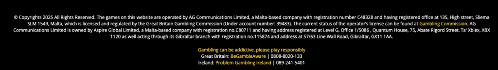 hey spin casino licensing 