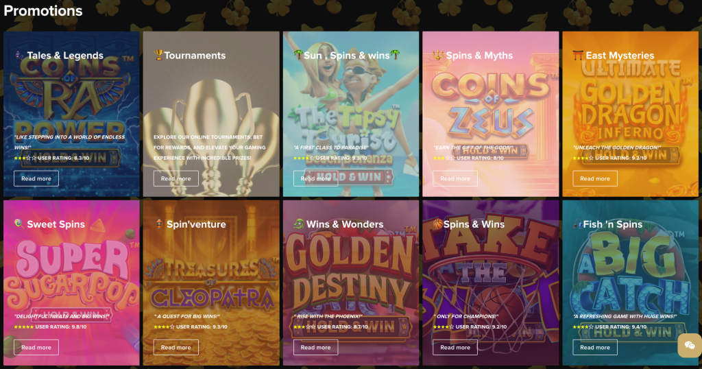 Park Lane promotions. 