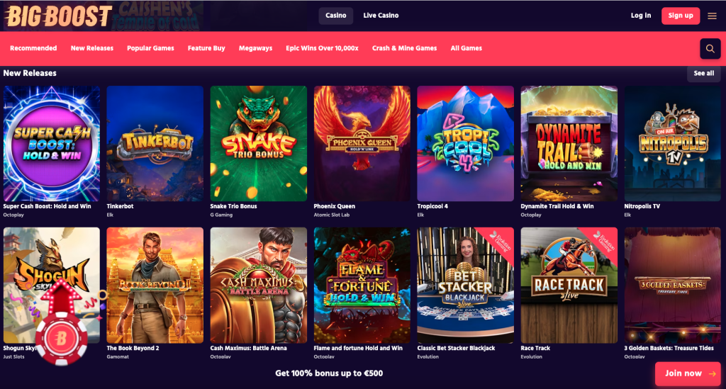 Big Boost Casino Games.