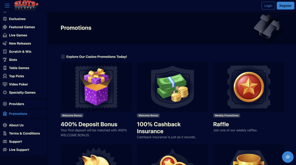 Slots Jackpot Promotions.