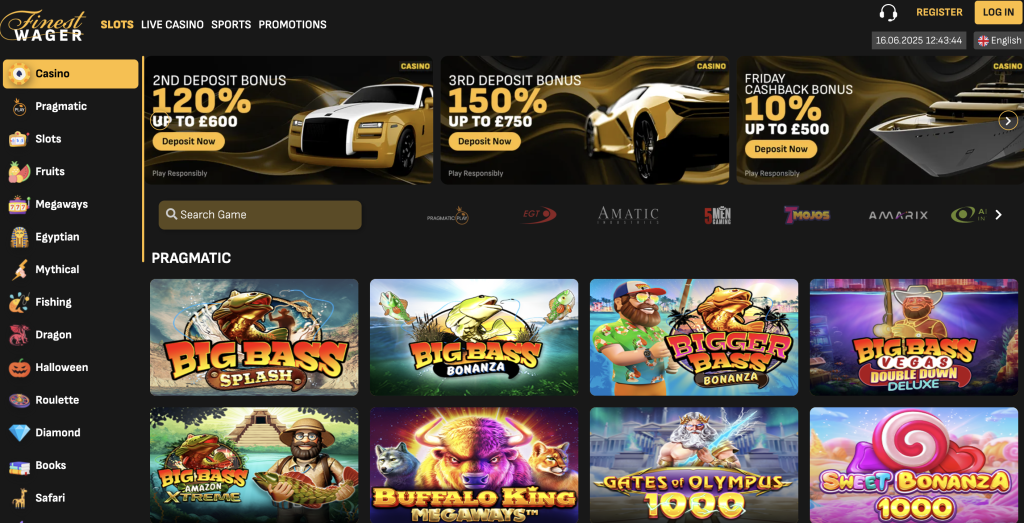 casino games at finest wager