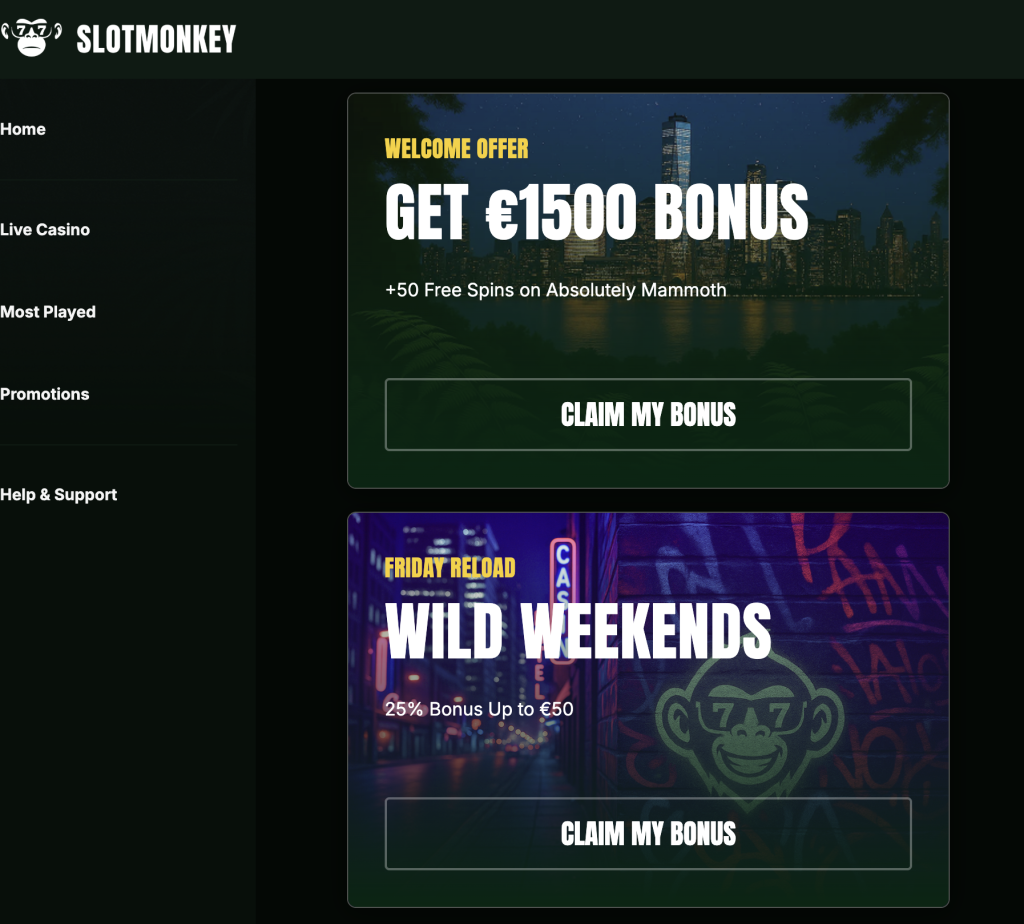 slotmonkey casino promotions