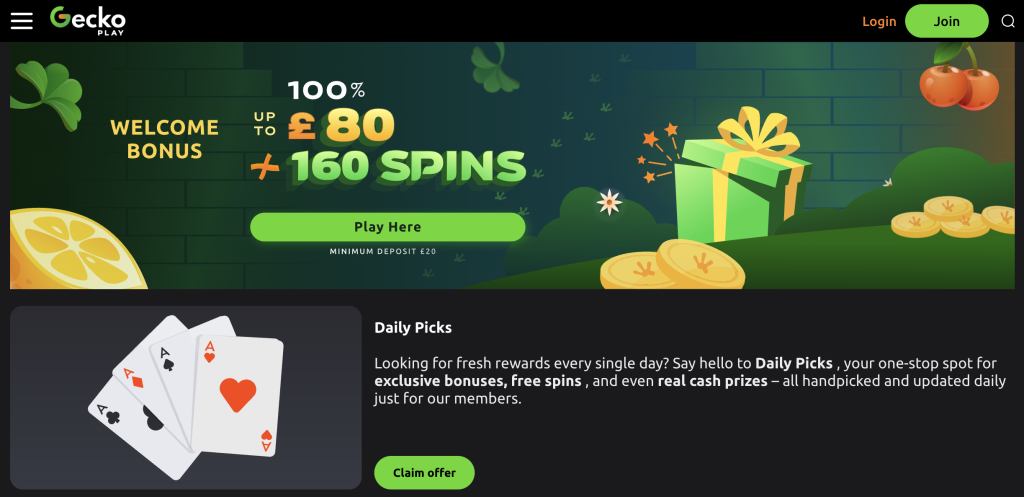 gecko play casino promotions