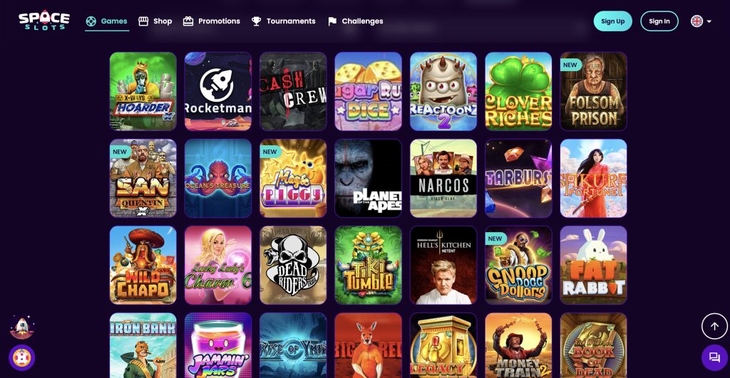 Space Slots casino games