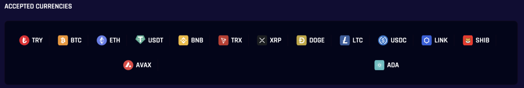 Mitobet banking options.