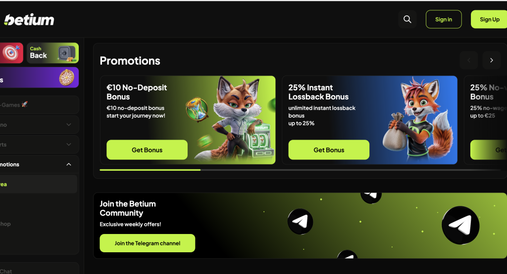 betium casino promotions