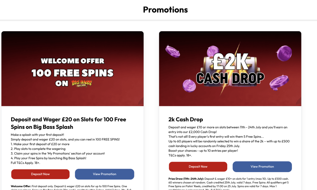 promotions at red pill casino