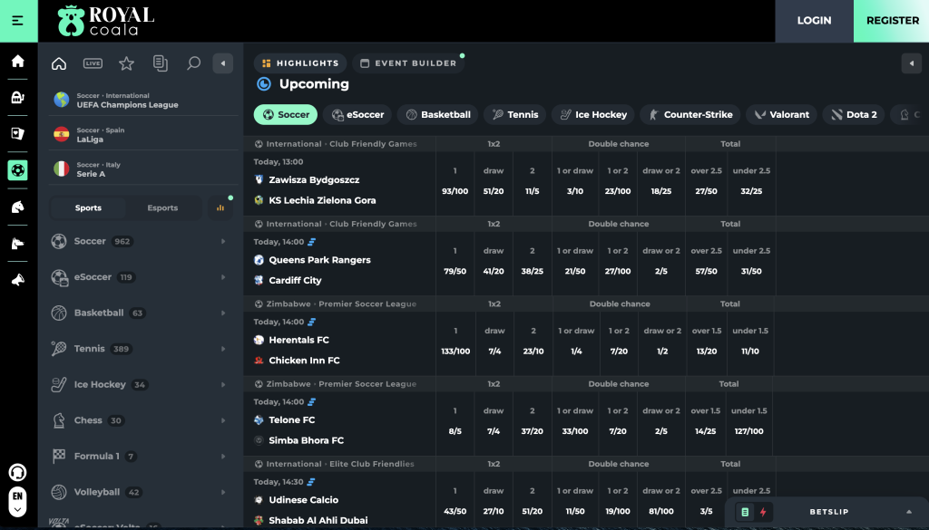 Royal Coala sports betting