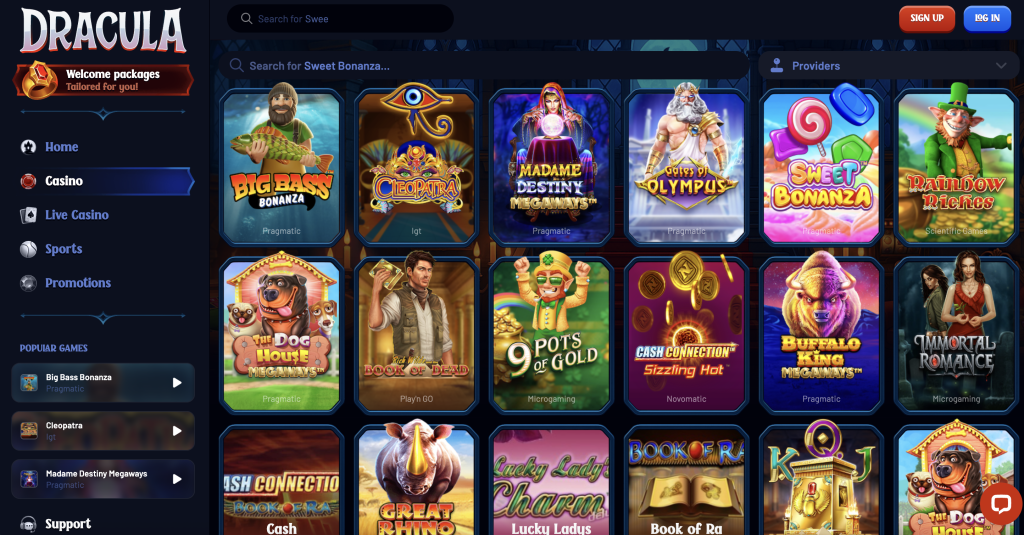 Dracula Games Library.