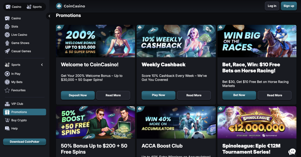 Coin Casino Promotions.